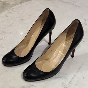Christian Louboutin Black and Red Heels